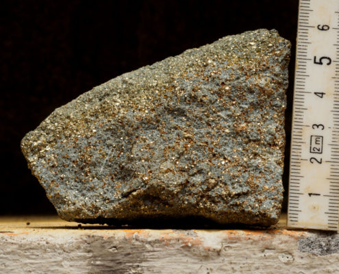 Quartz-sericite-pyrite alteration from Aurania Resources' Awacha B