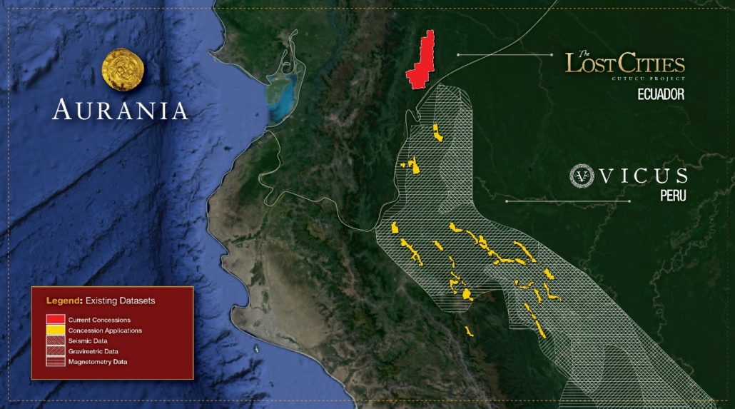 Mapa que muestra las concesiones minerales en Perú